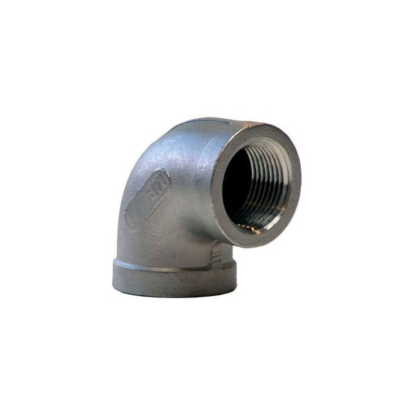3/4 in Stainless Steel 90 Elbow, Female Threaded, Class 150, 300 PSI
